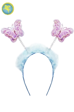 CERCHIETTO FRONTINO FARFALLA CELESTE